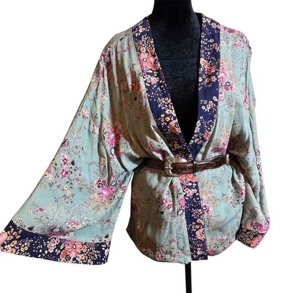 Kachel x Anthropologie Floral Kimono Jacket One Size - Picture 4 of 8